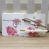 Square Paper Hair Clip Display Cards DIY-B061-01B-04-1