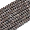 Natural Red Snowflake Obsidian Beads Strands G-P575-A23-6x4mm-2