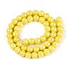 Electroplate Opaque Glass Beads Strands GLAA-T032-P8mm-AB16-2
