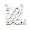 Non-Tarnish 201 Stainless Steel Pendants STAS-E175-03P-2