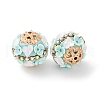 Handmade Resin Indonesia Round Beads IPDL-P005-19KCG-01-2