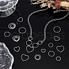 Unicraftale 60Pcs 6 Styles 304 Stainless Steel Linking Ring STAS-UN0056-44-2