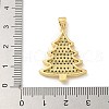 Brass Micro Pave Cubic Zirconia Pendants KK-U044-02G-02-3