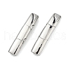 Smooth 316 Surgical Stainless Steel Rectangle Magnetic Clasps STAS-Z134-01P-1
