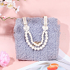 Beebeecraft 2Pcs ABS Plastic Pearl Pendant Decorations DIY-BBC0002-26-4