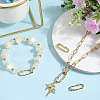 SUNNYCLUE 4Pcs Rack Plated Brass Micro Pave Clear Cubic Zirconia Clasps KK-SC0005-70-4