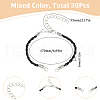 SUNNYCLUE 30Pcs Braided PU Leather Cord Bracelet Making MAK-SC0001-30A-2