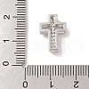 Rack Plating Brass Clear Cubic Zirconia Beads KK-S380-21P-3