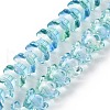 Transparent Glass Beads Strands LAMP-H061-01B-05-1