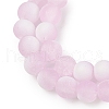 Frosted Crackle Glass Beads Strands X1-GLAA-U001-8mm-M03-2