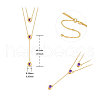 SHEGRACE 925 Sterling Silver Two-Tiered Necklaces JN700C-2