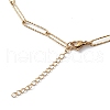 Ion Plating(IP) 304 Stainless Steel Paperclip Chain Necklace for Men Women STAS-B039-01G-3