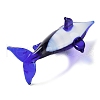 3D Dolphin Handmade Lampwork Display Decoration DJEW-C012-10-3