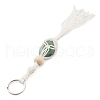 Waxed Cotton Cord Braided Macrame Pouch Gemstone Holder Keychain KEYC-JKC00537-3