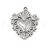 304 Stainless Steel Pendants STAS-D366-05B-P-1