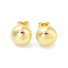 Flower/Round Rack Plating Brass Stud Earring EJEW-C078-03B-G-1