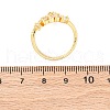 Brass Micro Pave Clear Cubic Zirconia Finger Rings for Women RJEW-U047-09G-5