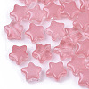 Transparent Spray Painted Glass Beads X1-GLAA-N035-01-A03-1