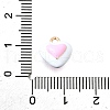 Zinc Alloy Enamel Charms FIND-U029-01G-07-3