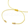 Natural Round Citrine Beads Braided Bead Bracelets for Women BJEW-JB11655-01-4