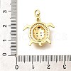 Brass Micro Pave Cubic Zirconia Pendants KK-Q040-02M-G-3