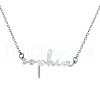 Stainless Steel Name Pendant Necklaces WG885C8-06-2