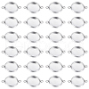 CREATCABIN 50Pcs 304 Stainless Steel Cabochon Connector Settings STAS-CN0001-56A-1