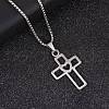 201 Stainless Steel Pendant Necklaces NJEW-D307-02P-D-1