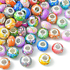 100Pcs 10 Colors Opaque Resin European Beads RPDL-CJ0001-07-8