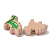 10Pcs Acrylic Enamel Beads OACR-H048-01B-02-2