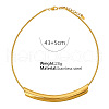 304 Stainless Steel Curved Tube Round Snake Chain Necklaces for Women FS-WG91F2E-02-3