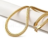 Ion Plating(IP) 304 Stainless Steel Snake Chain Necklaces NJEW-Q337-03A-G-1