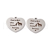 Non-Tarnish 201 Stainless Steel Pendants STAS-J401-DL013-2