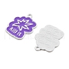 Spray Paint Alloy Pendants PALLOY-R451-02-2