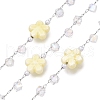 Handmade Porcelain Bead Flower Chains CHS-T006-26-1