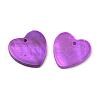 Spray Paint Freshwater Shell Charms SHEL-Q012-013-3
