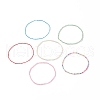 Glass Seed Beads Stretch Anklets Set AJEW-AN00509-4
