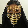 Vintage Middle Eastern Coin Tassel Face Veils for Holiday Party Accessories SM6637-1