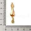 Brass Resin Fold Over Clasps KK-S382-02G-3