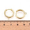 Brass Micro Pave Cubic Zirconia Hoop Earring Finding KK-N261-48G-3