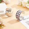 Unicraftale 2Pcs Alloy Grooved Bangles FIND-UN0015-98B-2