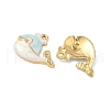 304 Stainless Steel Rhinestone Whale Pendants STAS-U057-02A-G-2