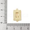 Brass Pave Natural White Shell Religion Connector Charms KK-S522-04A-G-3