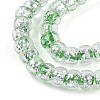 Luminous Handmade Silver Foil Glass Beads Strands FOIL-N029-02B-06-4