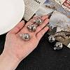 Hollow Brass Locket Pendants KK-D414-09-NR-4