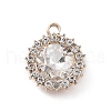 Alloy Rhinestone Pendants ALRI-C008-58LG-01-1