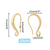 DICOSMETIC 30Pcs Rack Plating Brass Earring Hooks KK-DC0002-38-2