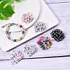 240Pcs 6 Style Opaque Acrylic European Beads OPDL-YW0001-01-5