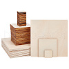   110Pcs 3 Style Unfinished Wood Cutouts WOOD-PH0002-25-1