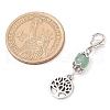 Tree of Life Alloy Pendant Decorations HJEW-JM02840-3